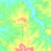 Hilda topographic map, elevation, terrain