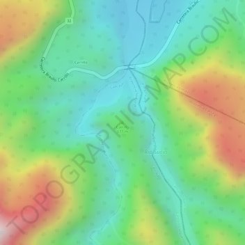 Carrillo topographic map, elevation, terrain