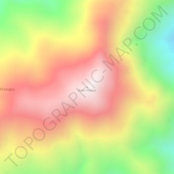 Buttu Mongoi topographic map, elevation, terrain