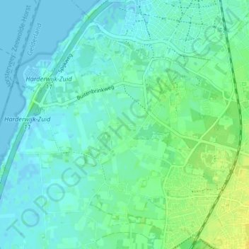 Horst topographic map, elevation, terrain