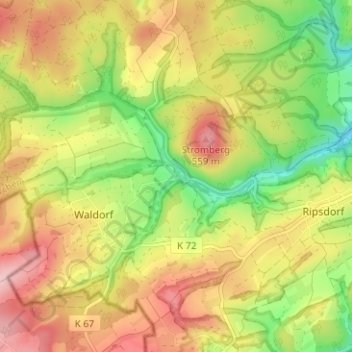 Ahrmühle topographic map, elevation, terrain