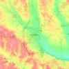 Hattiesburg topographic map, elevation, terrain
