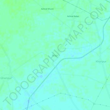 Majri topographic map, elevation, terrain