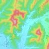 楼底 topographic map, elevation, terrain