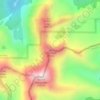 Static Peak topographic map, elevation, terrain