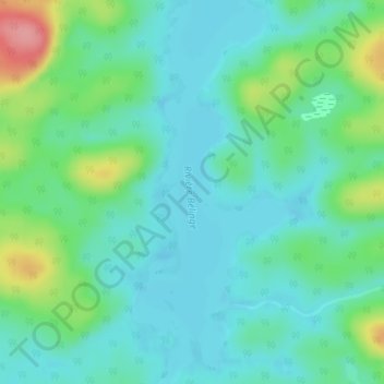 Lac O'Sullivan topographic map, elevation, terrain