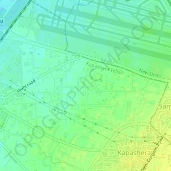 Pushpanjali topographic map, elevation, terrain