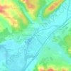 Le Pont de Gravelle topographic map, elevation, terrain
