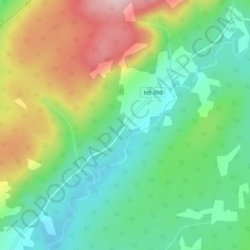 Salina topographic map, elevation, terrain
