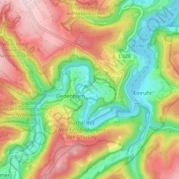 Seifenauel topographic map, elevation, terrain