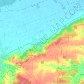 Eppisburg topographic map, elevation, terrain