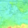 Nemošice topographic map, elevation, terrain