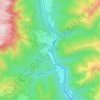 Sinaia topographic map, elevation, terrain