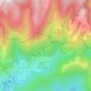 Le Travers topographic map, elevation, terrain