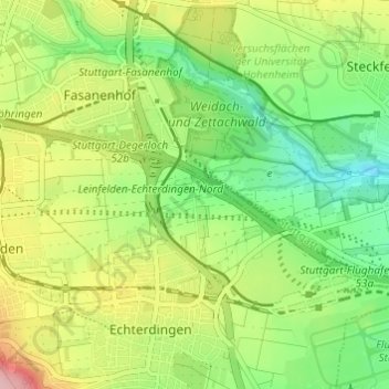 Hofstetten topographic map, elevation, terrain