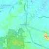 Kota Padawan topographic map, elevation, terrain