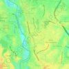 Pondok Jagung topographic map, elevation, terrain