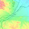 宁远堡镇 topographic map, elevation, terrain