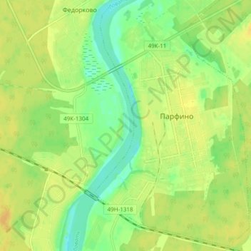 Лазарицкая Лука topographic map, elevation, terrain