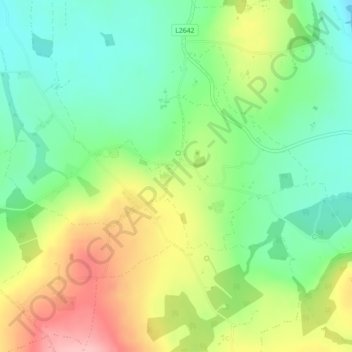 Skeaghvasteen topographic map, elevation, terrain