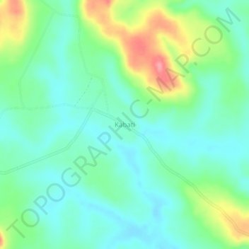 Kabati topographic map, elevation, terrain