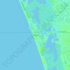 Barefoot Beach topographic map, elevation, terrain