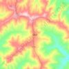 福星镇 topographic map, elevation, terrain