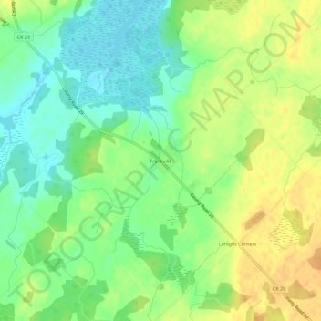 Frankville topographic map, elevation, terrain