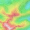 Mount Cokely topographic map, elevation, terrain