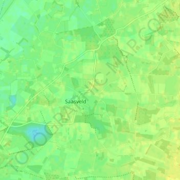Zoeke topographic map, elevation, terrain
