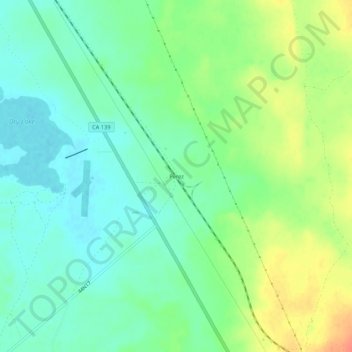 Perez topographic map, elevation, terrain