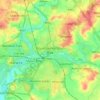 Royal Leamington Spa topographic map, elevation, terrain