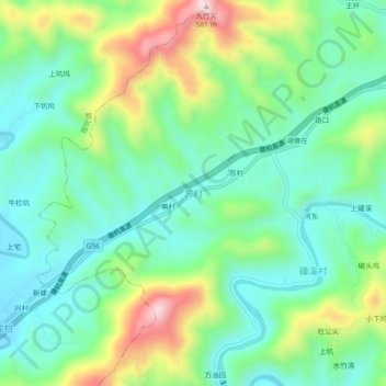 Sucun topographic map, elevation, terrain