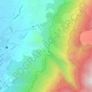Carrera 10 topographic map, elevation, terrain