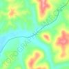 Dryfork topographic map, elevation, terrain