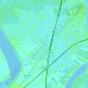 Barrail de Monsol topographic map, elevation, terrain