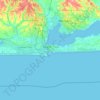 Victoria Island topographic map, elevation, terrain