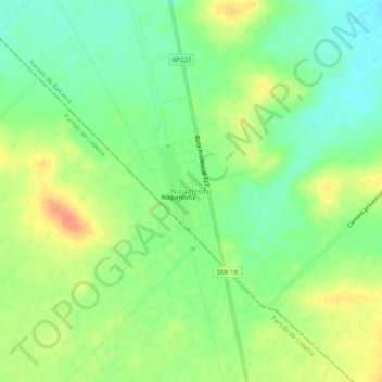 Napaleofú topographic map, elevation, terrain