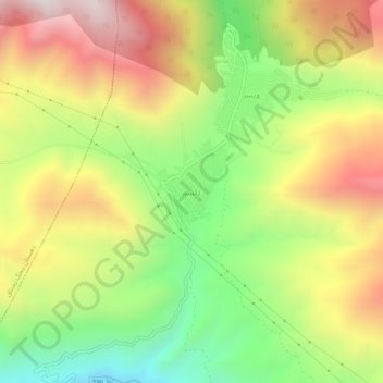 دلسم topographic map, elevation, terrain