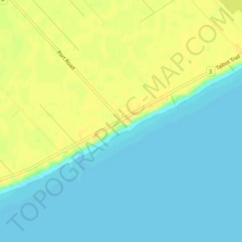 Port Alma Topographic Map, Elevation, Terrain