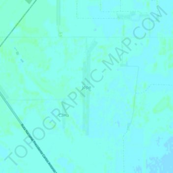 Jope topographic map, elevation, terrain
