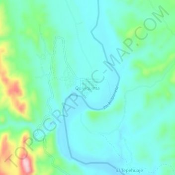 Quiviquinta topographic map, elevation, terrain