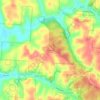 Straitsville topographic map, elevation, terrain