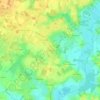 Les Plateaux topographic map, elevation, terrain