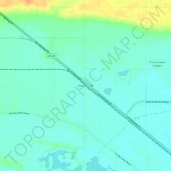 Sheldonville topographic map, elevation, terrain