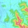 Obong-ri topographic map, elevation, terrain