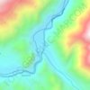 Yaca topographic map, elevation, terrain