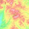 Yozgat topographic map, elevation, terrain