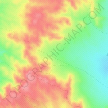 Hoya del Borracho topographic map, elevation, terrain