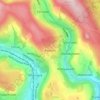 Penrhys topographic map, elevation, terrain
